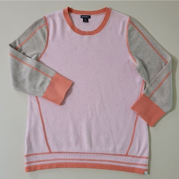 Eddie Bauer Women's Mixed Media COOLMAX® Pullover Sweater - Picture 1 of 11